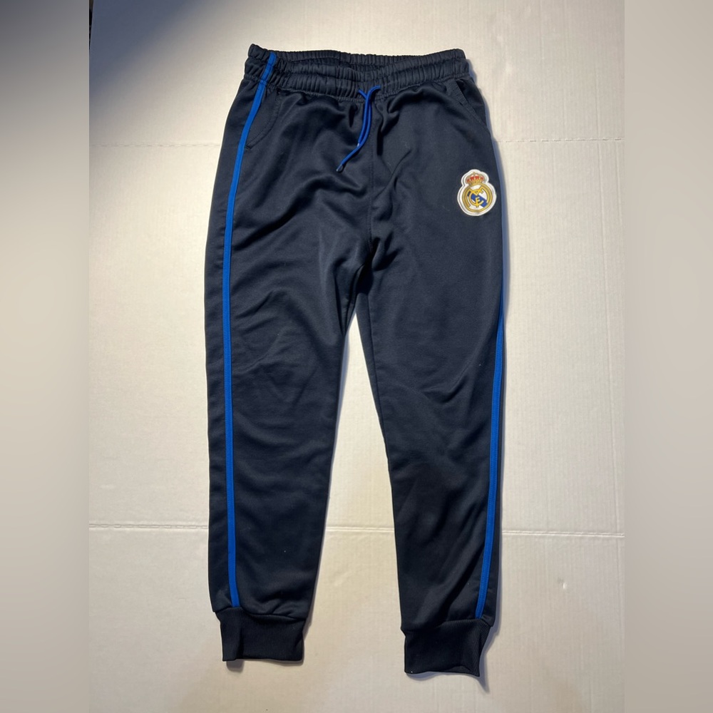 Adidas Real Madrid Training Pants Men's Small Black/Purple 2016 Track Joggers